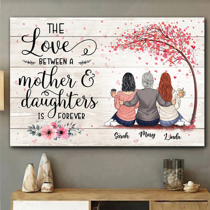 The Love Is Forever - Personalized Mother's Day Mother Canvas And Poster