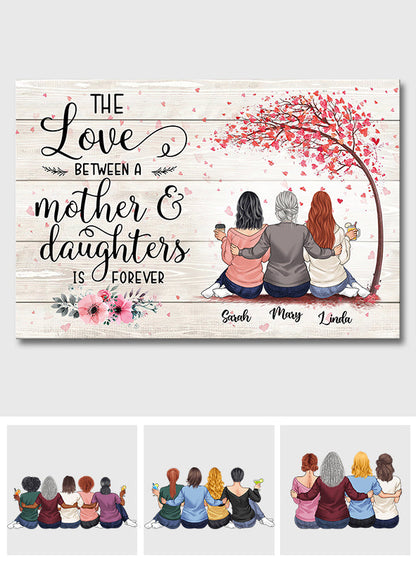 The Love Is Forever - Personalized Mother's Day Mother Canvas And Poster