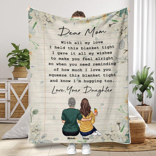 Dear Mom - Personalized Mother's Day Mother Blanket