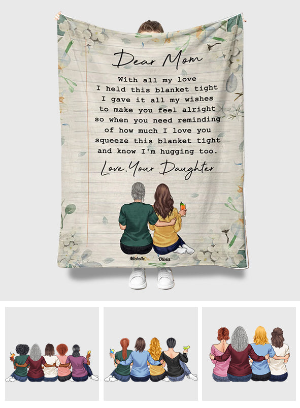 Dear Mom - Personalized Mother's Day Mother Blanket