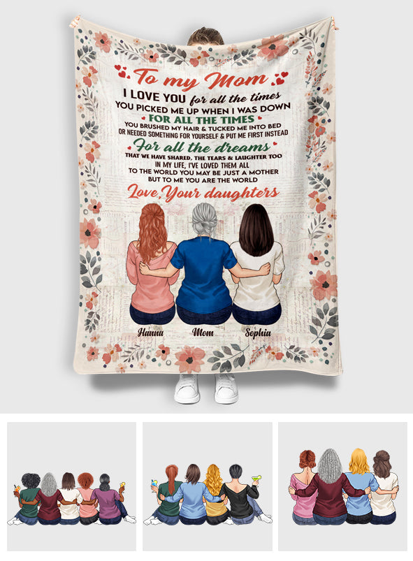 To My Mom - Personalized Mother's Day Mother Blanket