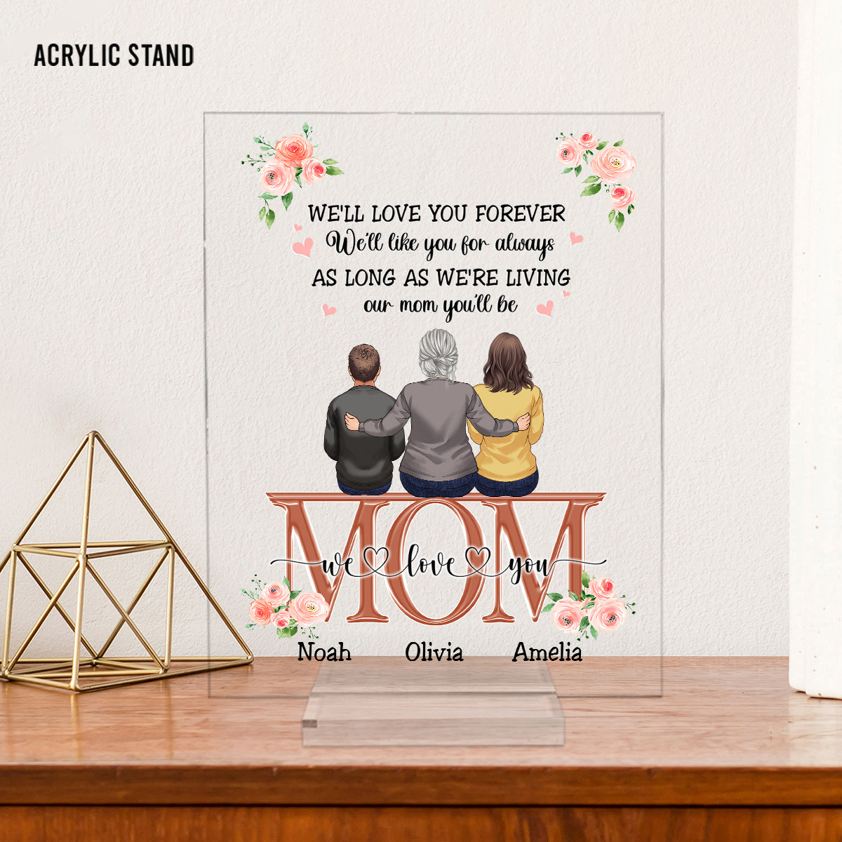 You Are The World - Personalized Mother's Day Mother Transparent Acrylic Plaque