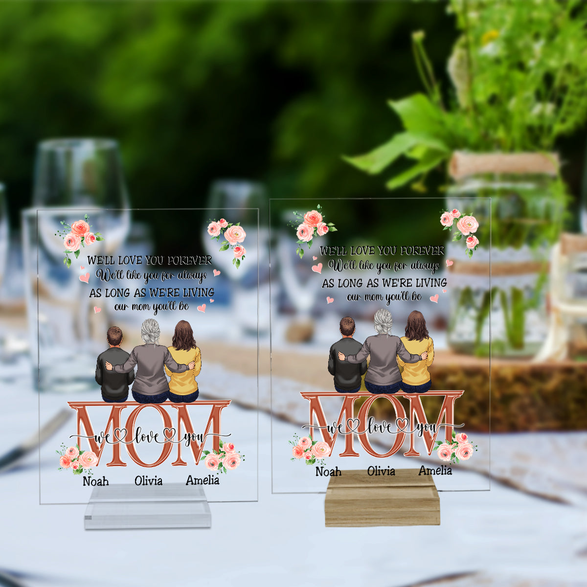 You Are The World - Personalized Mother's Day Mother Transparent Acrylic Plaque