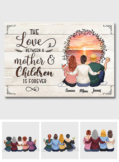 The Love Is Forever - Personalized Mother's Day Mother Canvas And Poster