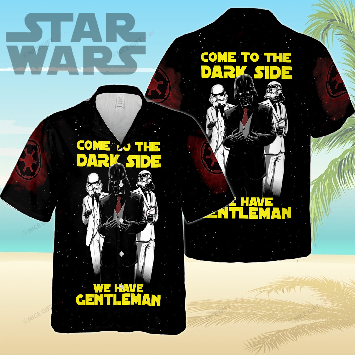 Come To The Dark Side We Have Gentleman The Force Hawaiian Shirt 0523