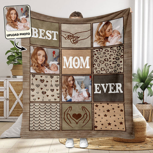 Best Mom Ever - Personalized Mother Blanket