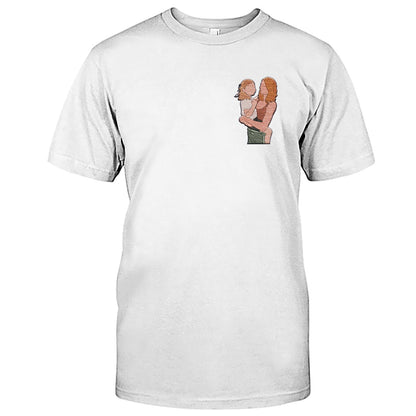 Custom 2D Photo - Personalized Mother Embroidered T-shirt