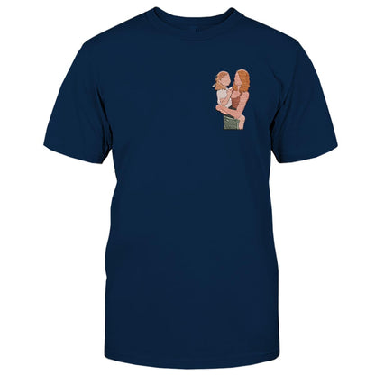 Custom 2D Photo - Personalized Mother Embroidered T-shirt