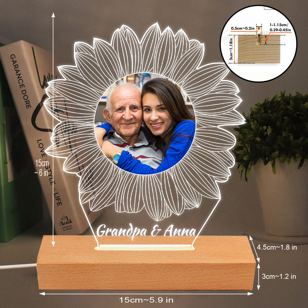 You Are My Sunshine - Gift for mom, grandma, sister, daughter, son, brother, grandpa, dad, wife, husband, friend - Personalized Shaped Plaque Light Base