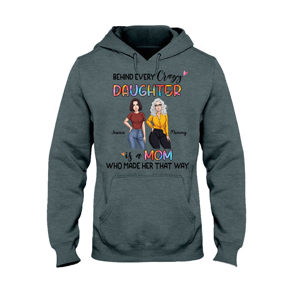 Behind Every Daughter - Personalized Mother's Day Mother T-shirt and Hoodie