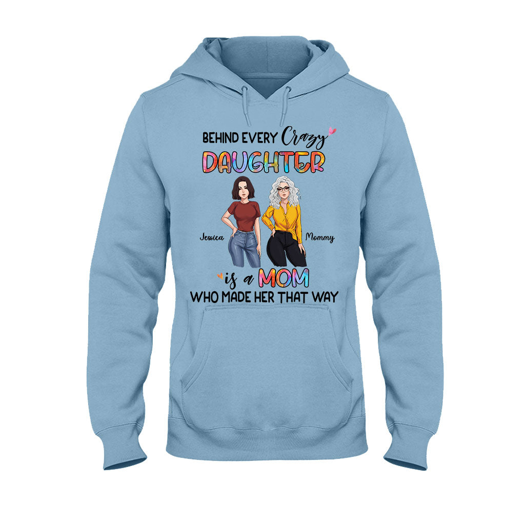 Behind Every Daughter - Personalized Mother's Day Mother T-shirt and Hoodie