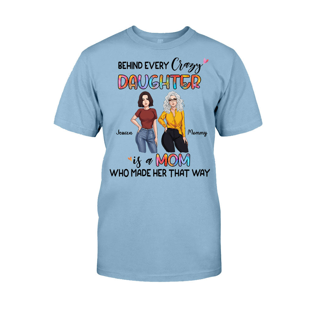 Behind Every Daughter - Personalized Mother's Day Mother T-shirt and Hoodie