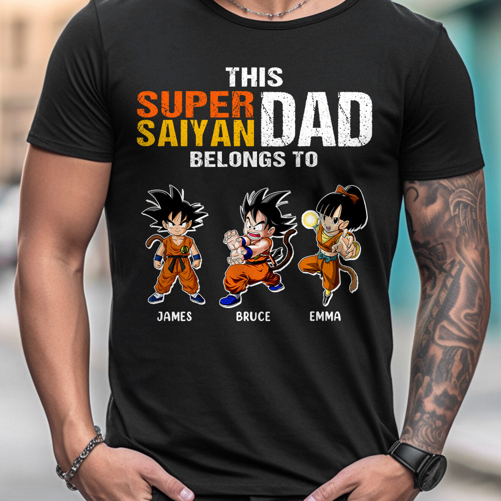 This Super Dad Belongs To - Personalized Seven Balls T-shirt And Hoodie