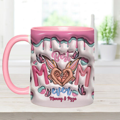 Best Mom Ever Butterfly Transformation - Personalized Mother Accent Mug