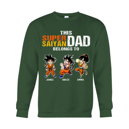 This Super Dad Belongs To - Personalized Seven Balls T-shirt And Hoodie