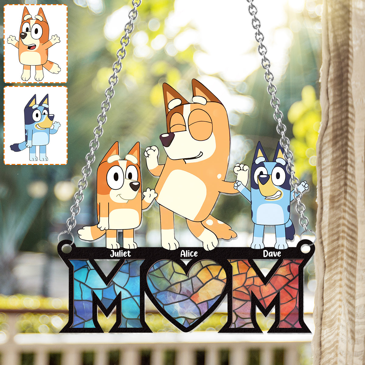 Cool Mum - Personalized Mother Window Hanging Suncatcher Ornament