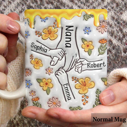 You Hold Our Hand - Personalized Mother Mug