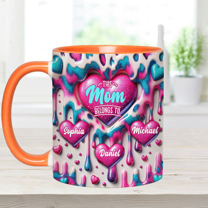 This Mom Belongs To - Personalized Mother Accent Mug