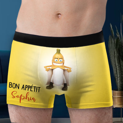 Bon Appétit - Personalized Couple Men’s Boxer Briefs