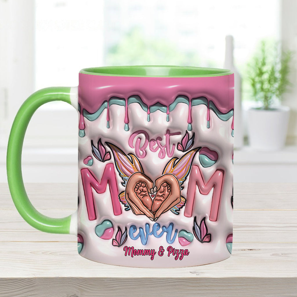 Best Mom Ever Butterfly Transformation - Personalized Mother Accent Mug