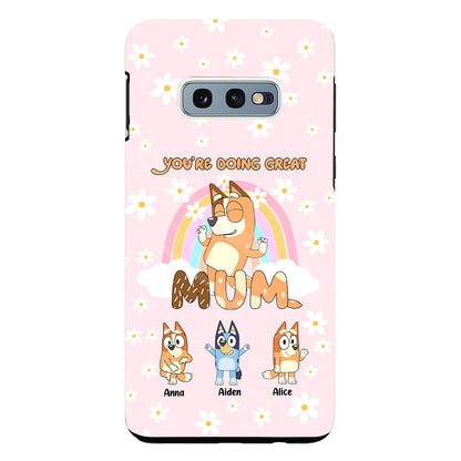 You're Doing Great Mum - Personalized Mother Clear Phone Case