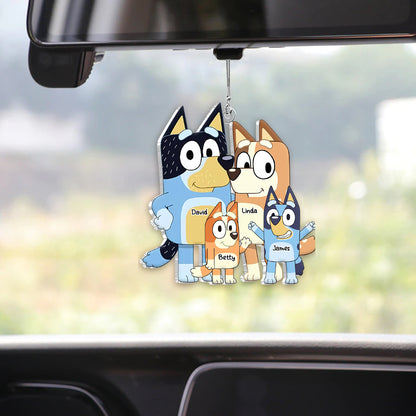 Cool Family - Personalized Family Custom Shaped Car Ornament