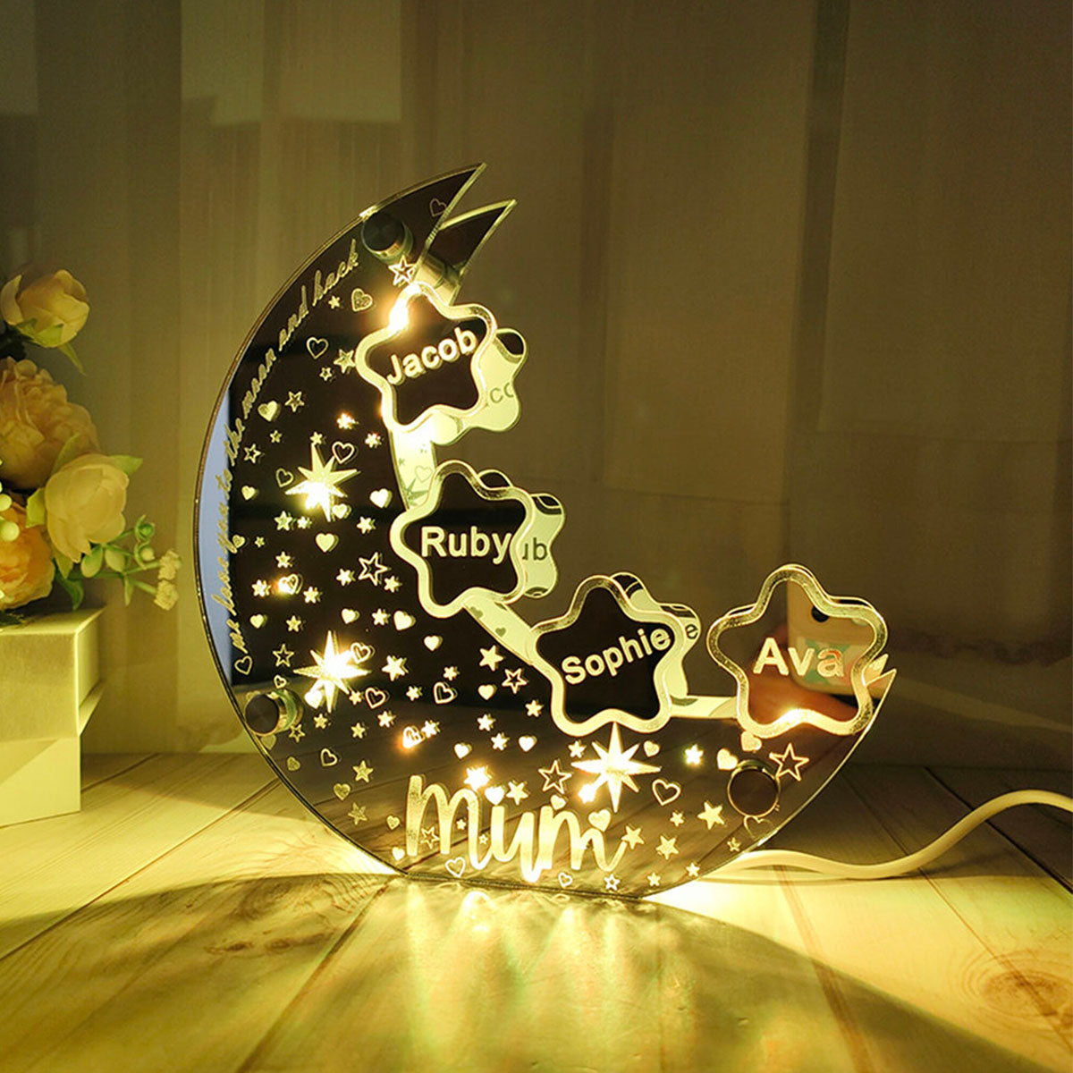 Any Name - Personalized Mother Mirror Light