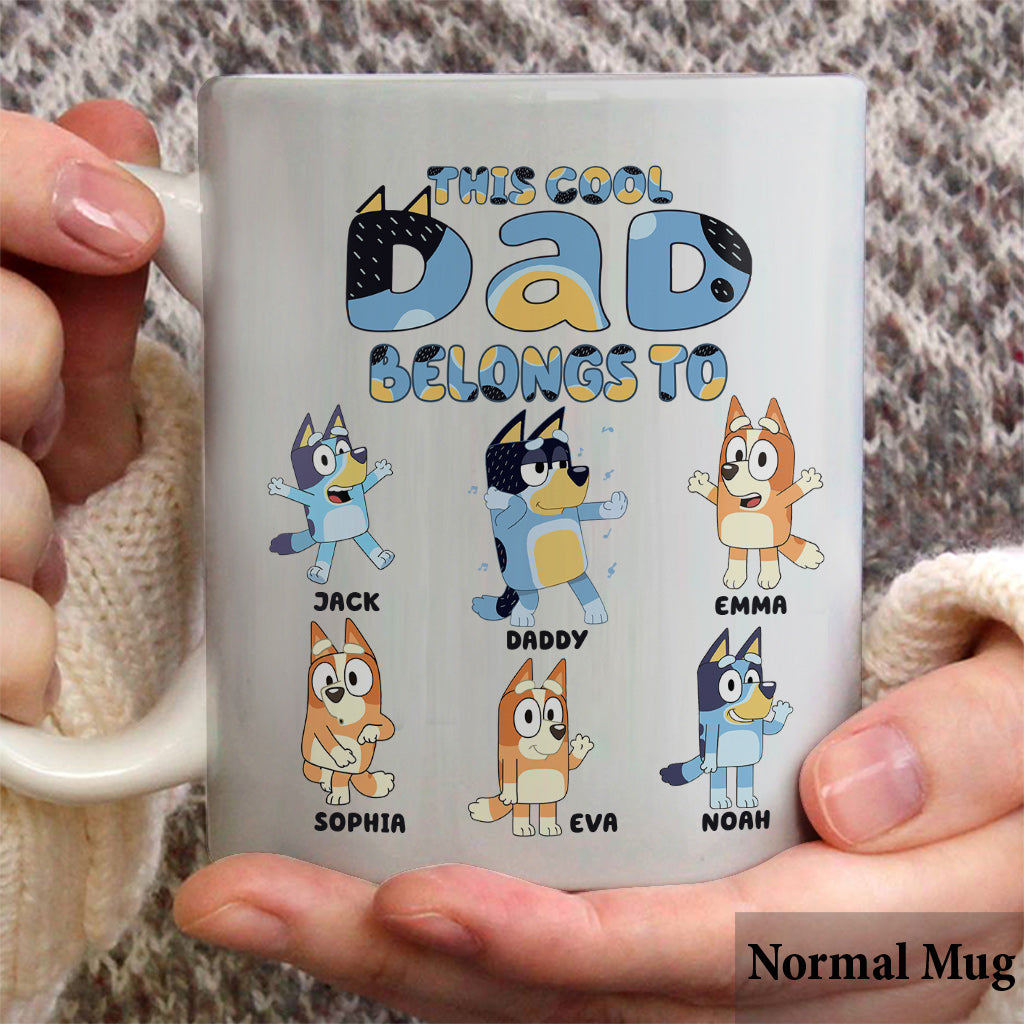 This Dad Belongs To - Personalized Father Mug