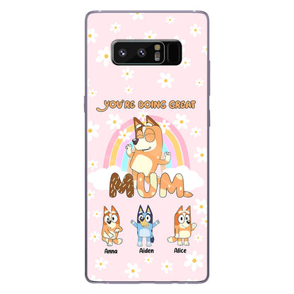 You're Doing Great Mum - Personalized Mother Clear Phone Case