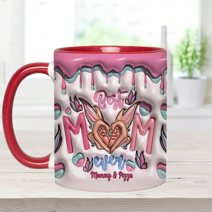 Best Mom Ever Butterfly Transformation - Personalized Mother Accent Mug