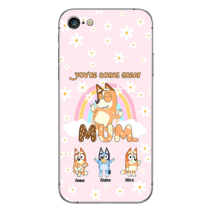 You're Doing Great Mum - Personalized Mother Clear Phone Case