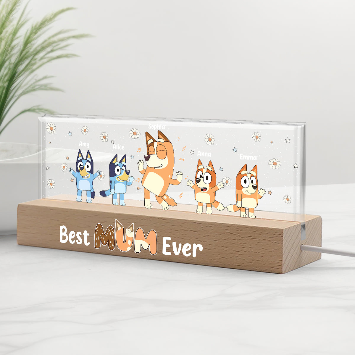 Best Family Ever - Personalized Mother Custom LED Night Light