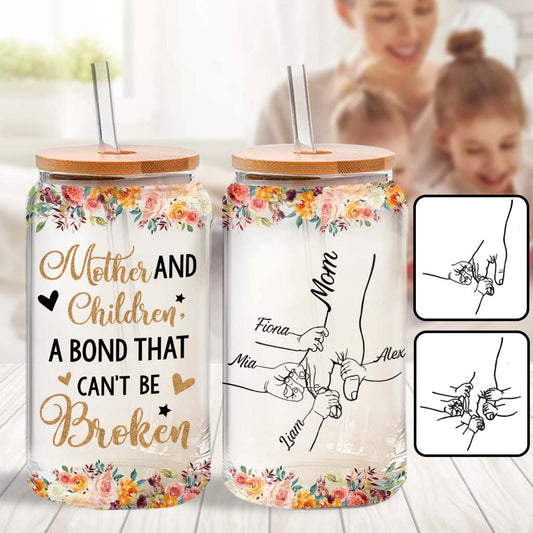 This Mom Belongs To - Personalized Mother Can Glass