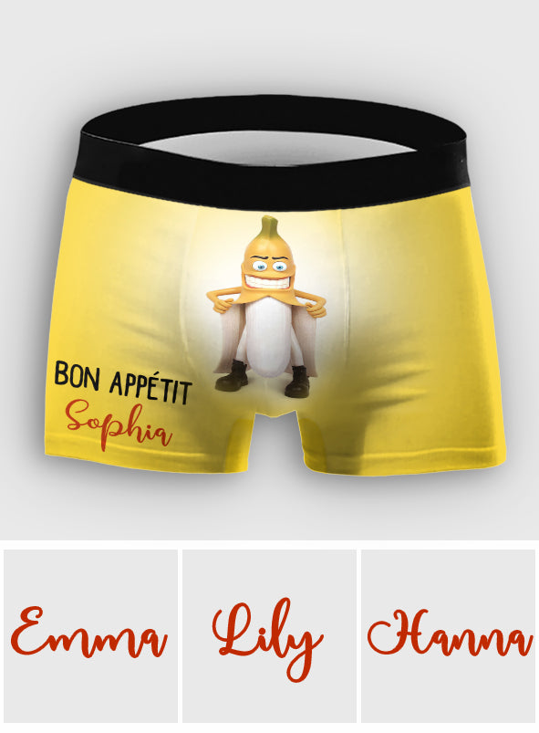 Bon Appétit - Personalized Couple Men’s Boxer Briefs