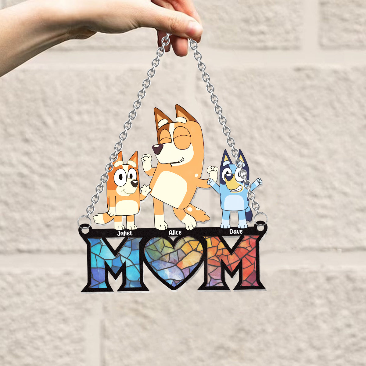 Cool Mum - Personalized Mother Window Hanging Suncatcher Ornament