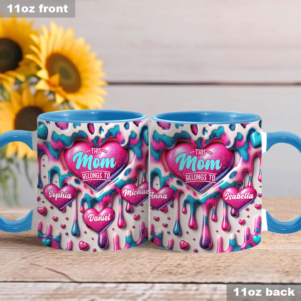 This Mom Belongs To - Personalized Mother Accent Mug