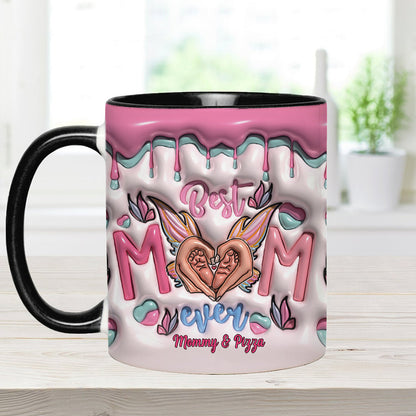 Best Mom Ever Butterfly Transformation - Personalized Mother Accent Mug