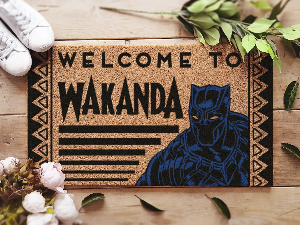 Welcome Panther Warrior Doormat 0523