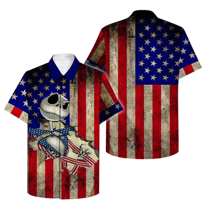 American Flag Nightmare Hawaiian Shirt 0523