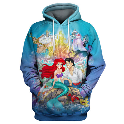 Beautiful Mermaid - Mouse All Over Shirts 0523