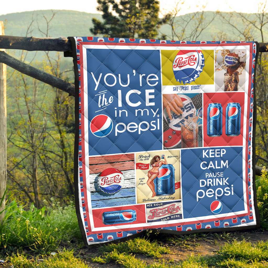 You Are The Ice Blue Soft Drink Quilt 0223