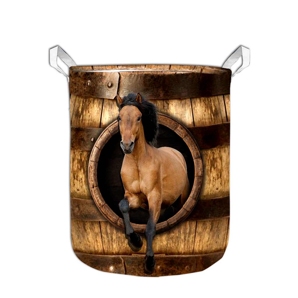 Buckskin Horse Horse Laundry Basket 0622