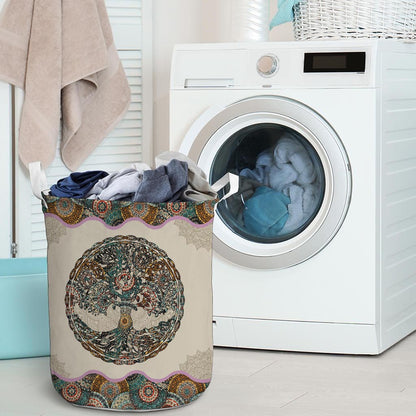 Yoga Mandala Yoga Laundry Basket 0622