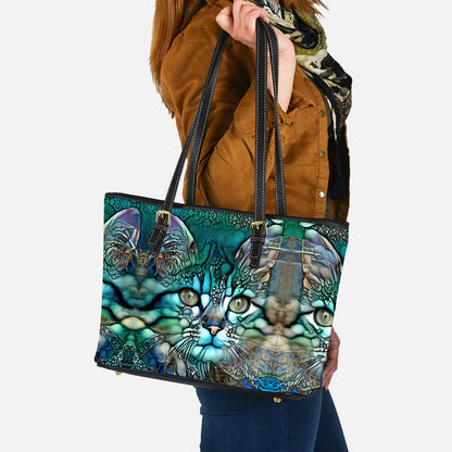 Cat Lover Cat Leather Bag 0622