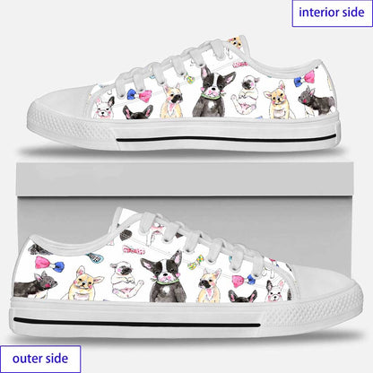 Cute French Bulldog French Bulldog Low Top Shoes 0622