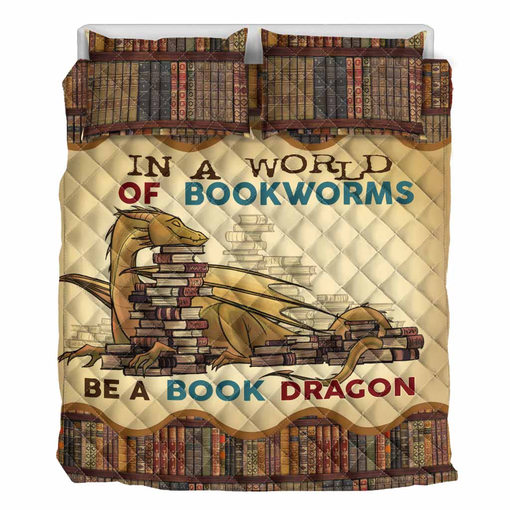 Book Dragon Dragon Quilt Set 0622