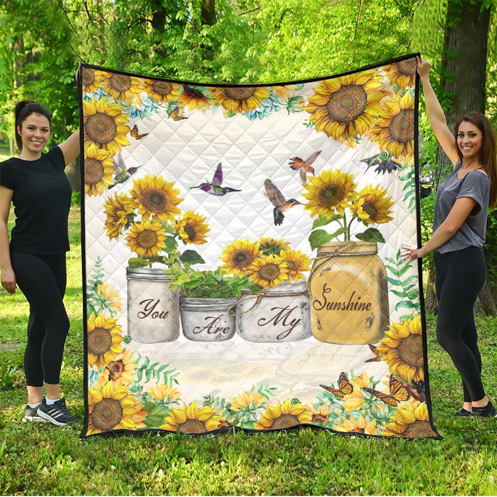 You Are My Sunshine Sunflower Quilt 0622