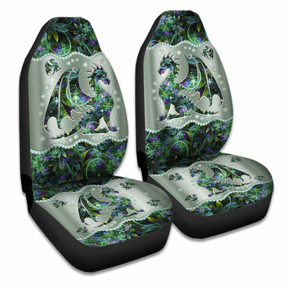 Dragon Metal Pattern Print Dragon Seat Covers 0622