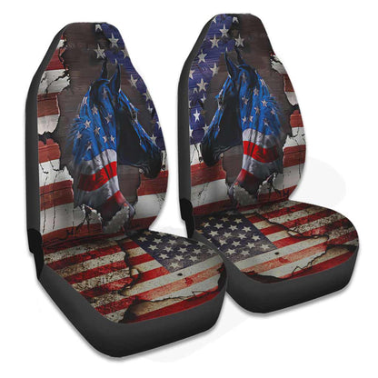 American Flag Horse Seat Covers 0622