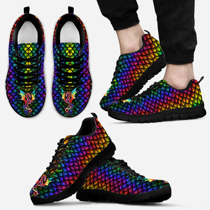 Colorful Dragon Scales Dragon Sneakers 0622